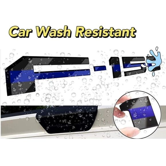 Ford F-150 Tailgate Insert letters Black and Blue NWT - Picture 2 of 9